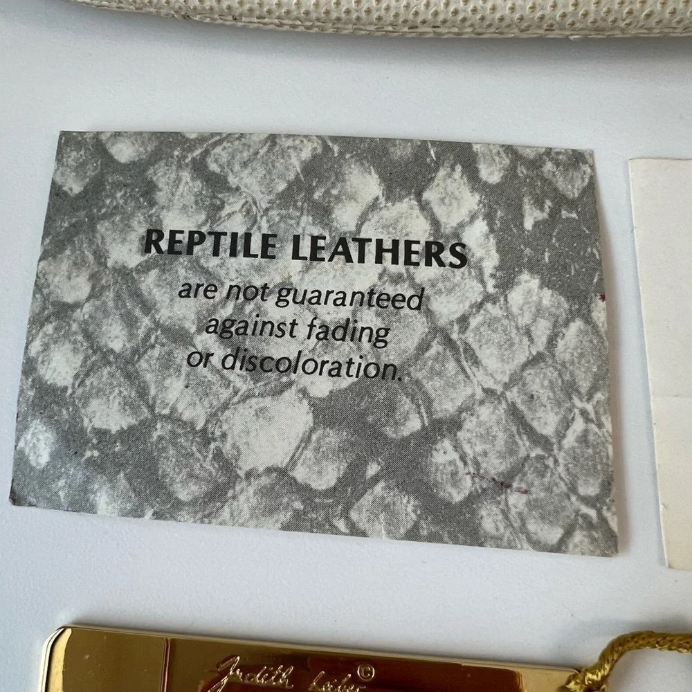 Judith Leiber Vintage Lizard Skin Bag. Good Condition. - Picture 9 of 16